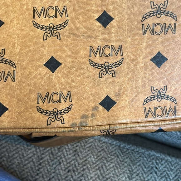 MCM Tan Leather Tote Bag - Picture 4 of 7